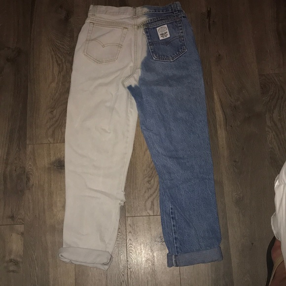 Custom Vintage white label Levi’s high waist jeans - Picture 3 of 8